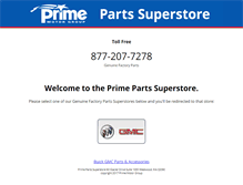 Tablet Screenshot of primepartssuperstore.com